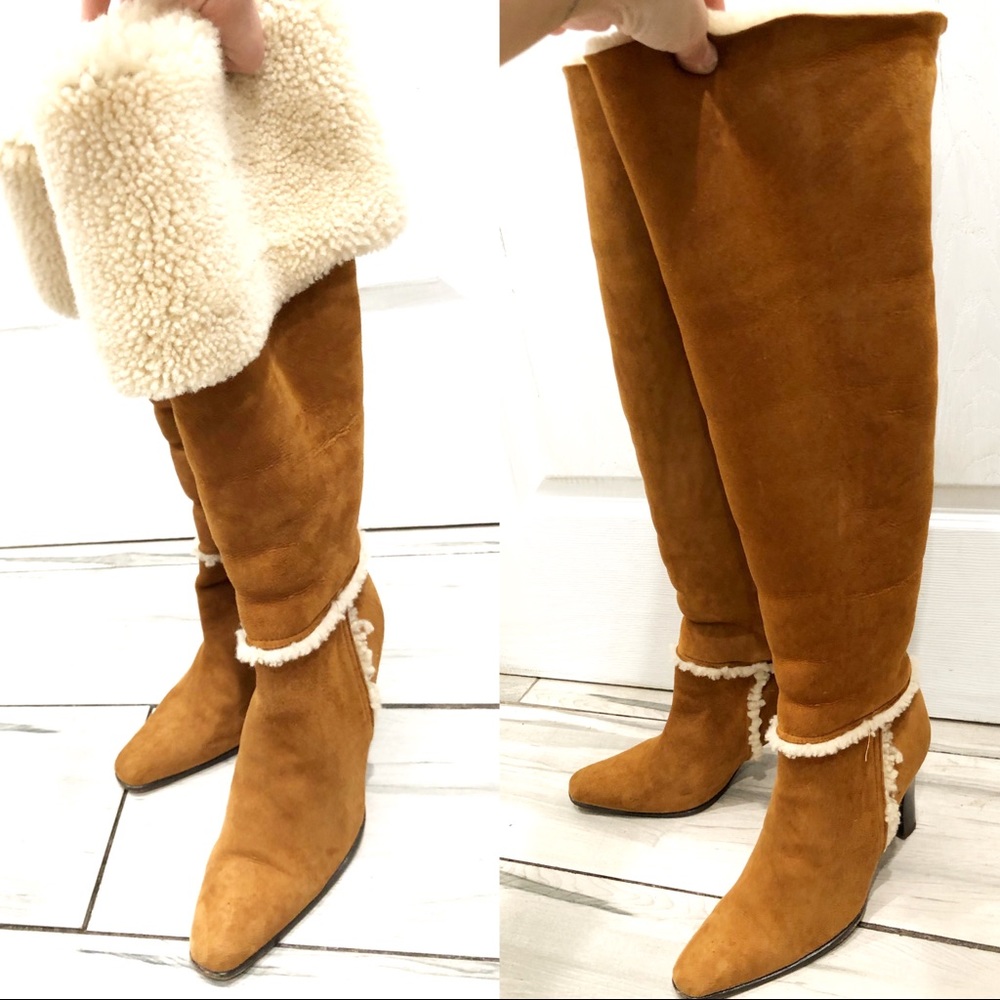 Ralph Lauren Collection Tall Suede Boots